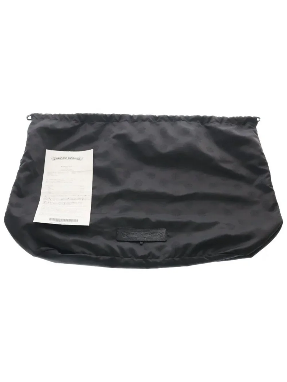 Chrome Hearts FS Tote Leather Black with Cross Patch